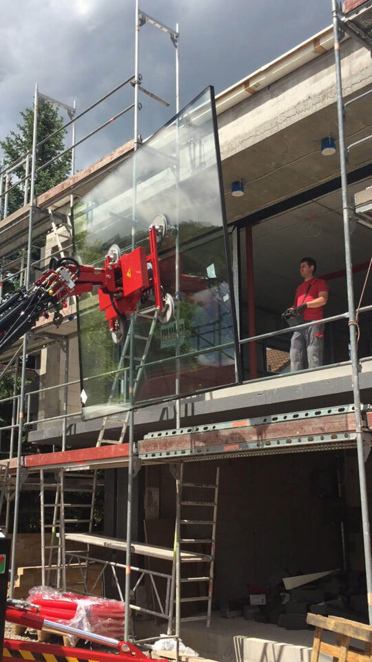 Glasmontage mit Glasboy Glasmontage mit Glasboy